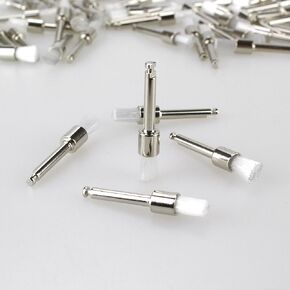 Airgoesin 100pcs Nylon Buffing Brush Polisher Latch Type RA 2.35 Shank Grindering Power Rotary Polishing Cleaning Tool in Kuwait