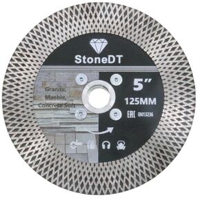 Diamond Tile Saw Blade, 5 Inch Cutting and Grinding Wheel with 5/8"-11 Flange for Porcelain Ceramic Tile Marble Granite Artificial Stone, X Mesh Segment in Kuwait
