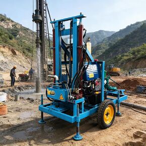 Multi-Purpose Borehole Drilling Machine & Hydraulic Water Well Drilling Rig for Residential Water Supply, Farmland, Remote Installations in Kuwait
