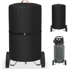 Air Compressor Cover, Heavy Duty Waterproof & Dustproof Upright Compressor Cover, Suitable for 20-30 Gallon Vertical Air Compressors, Black, 25"D x 41"H in Kuwait