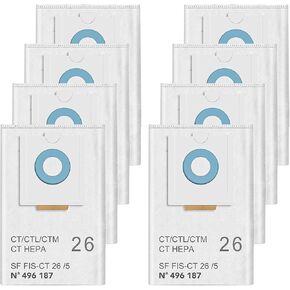 8 Pack 496187 Dust Bags Accessories for Festool CT 26/CTM 26 E/CTL 26E SELFCLEAN Dust Extractors SC FIS-CT 26/5 Vacuum Cleaner Filter Bag Replacement Parts in Kuwait