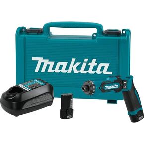 Makita DF012DSE 7.2V Lithium-Ion Cordless 1/4" Hex Driver-Drill Kit with Auto-Stop Clutch (Renewed) in Kuwait