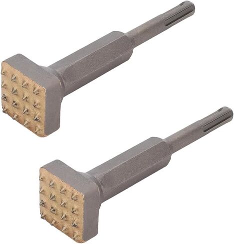 2 قطعة SDS Plus جلبة بت 5-5/8 "x 1-5/16" مطرقة نسيج خرسانية إزميل كربيد أداة إعداد سطح الأسنان للفناء الطابق السفلي الظهور in Kuwait