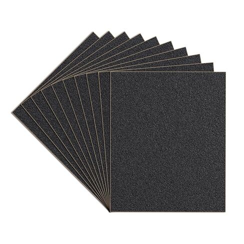 10-Sheets 500 Grit Sandpaper, 9 x 11 Inch Wet Dry Sand Paper Assortment Pack, Silicon Carbide Abrasive Sanding Sheets for Automotive Car Paint Metal Wood Furniture Crafts Polishing in Saudi Arabia
