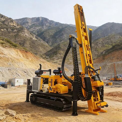 Crawler Core Drilling Machine, Hydraulic Driller for Reliable Core Extraction, Suitable for Rock Analysis and Subsurface Core Testing Projects in Kuwait