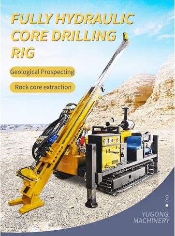 Crawler Core Drilling Machine, Hydraulic Driller for Reliable Core Extraction, Suitable for Rock Analysis and Subsurface Core Testing Projects in Kuwait