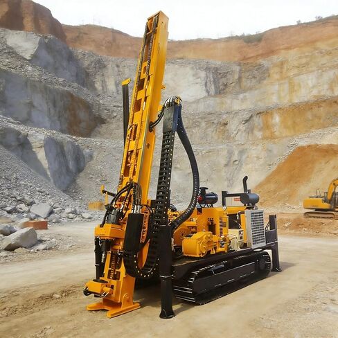 Crawler Full Hydraulic Core Drill, All Terrain Drilling Machine for Remote Exploration, Ideal for Wilderness Geology Survey and Core Sampling Projects in Kuwait