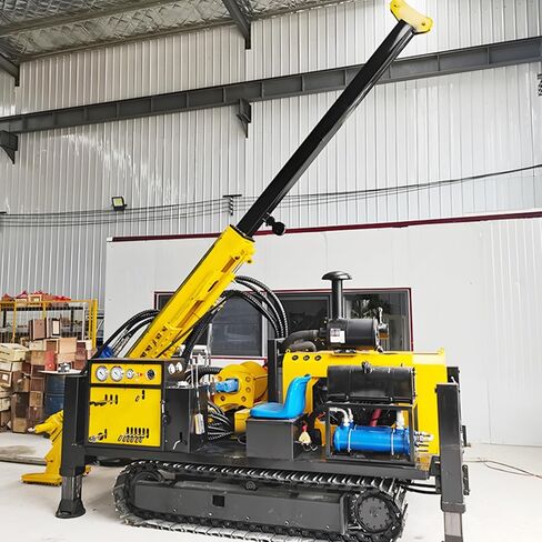 Crawler Full Hydraulic Core Drill, All Terrain Drilling Machine for Remote Exploration, Ideal for Wilderness Geology Survey and Core Sampling Projects in Kuwait