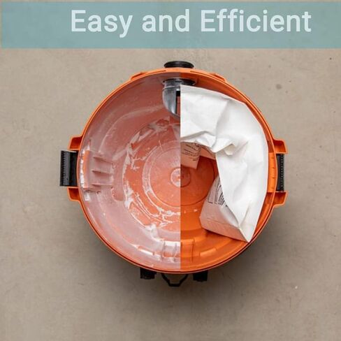 6 عبوات 23743 VF3502 أكياس مكنسة كهربائية لمتجر Ridgid Shop Vac 12 إلى 16 جالونًا رطبًا وجافًا، أكياس فلتر بديلة عالية الكفاءة للطراز WD1950 WD1956 WD1850 WD1851 RV2400HF WD1450 WD1680 WD1270 in Kuwait