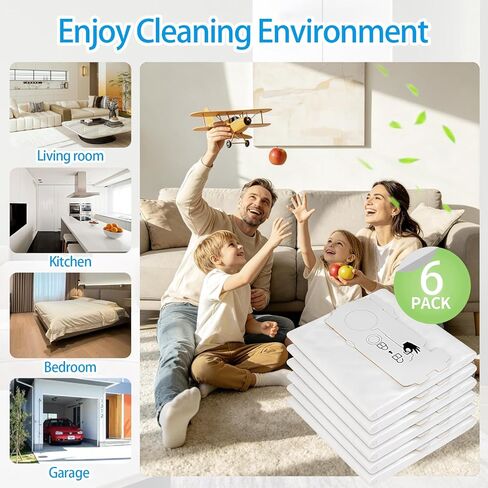 6 Packs 204308 CT Filter Bags Replacement for Festool CT MINI, CT MIDI, from 2019 Onwards, Dust Extractor for CTC Mini/Midi-2, CT15, Replace Part 204308 in Kuwait