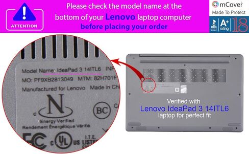 mCover Case Compatible ONLY for 2022-2024 14" Lenovo IdeaPad 3 | 3i Series (14ADA6 / 14ALC6 / 14ABA7 / 14ITL6 / 14IAU7) Windows Laptops (NOT Fitting Any Other Models)- Orange in Saudi Arabia