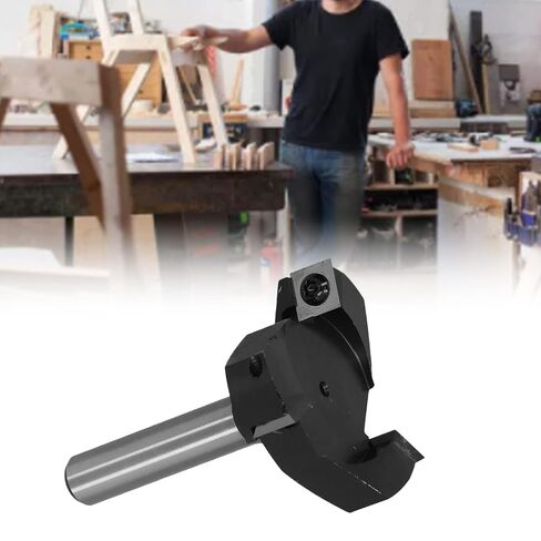لقمة توجيه سطحية من Spoilboard 3 لقم تسوية خشبية عالية القوة من الفولاذ الكربوني CNC لمشاريع الأعمال الخشبية ساق 1/2 بوصة فضي أسود أصفر in Kuwait