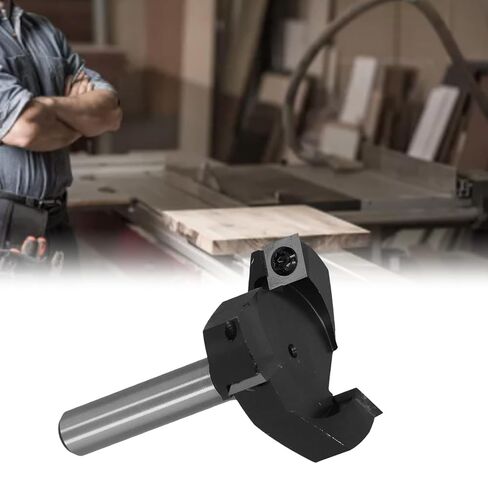 لقمة توجيه سطحية من Spoilboard 3 لقم تسوية خشبية عالية القوة من الفولاذ الكربوني CNC لمشاريع الأعمال الخشبية ساق 1/2 بوصة فضي أسود أصفر in Kuwait