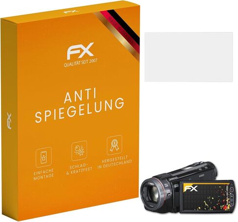 واقي شاشة atFoliX متوافق مع طبقة حماية شاشة باناسونيك HDC-SD909، طبقة حماية FX مضادة للانعكاس وممتصة للصدمات (3X) in Saudi Arabia