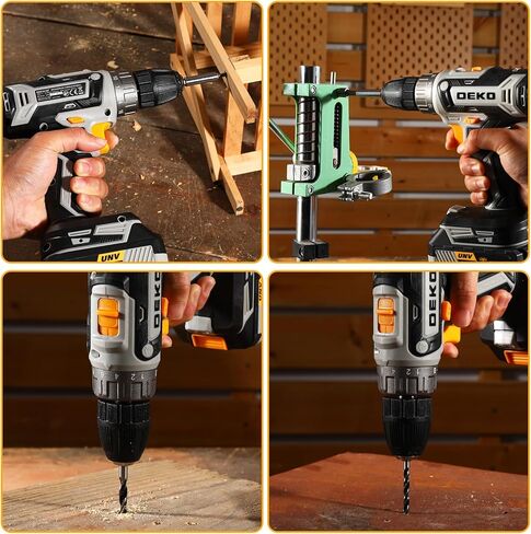 Power Drill Cordless: DEKOPRO Cordless Drill 20V Electric Power Drills Set Tool Drills Cord-less Set with Battery and Charger (Renewed) in Kuwait