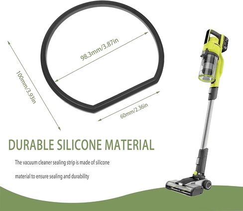 قطعتان من حشية غطاء صندوق الغبار البديلة - متوافقة مع مكنسة Ryobi اللاسلكية 18 فولت PCL720، PBLSV716، PBLSV717 | حلقة إغلاق عالية المرونة لإصلاح غطاء كوب الغبار﻿ in Kuwait
