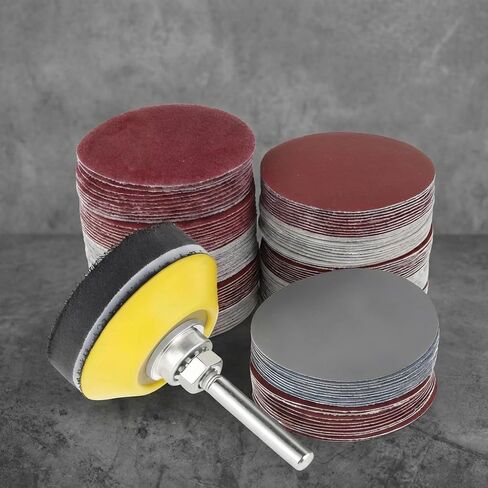 Sanding Disc 50mm Alumina Sanding Pads 60-3000 Grit Round Sanding Sheet Wear Resistant Sanding Paper for Metal Wood Glass Car in Kuwait