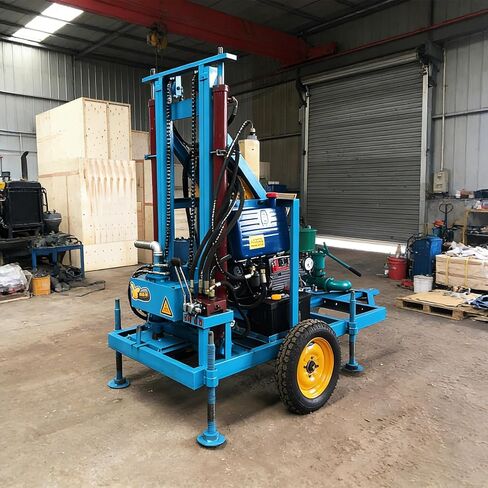 Professional Crawler Drill Rig, High-Performance Hydraulic Water Well Drilling Rig Machine for Geotechnical Investigations & Water Exploration, designed for Precise Vertical Drilling in Kuwait