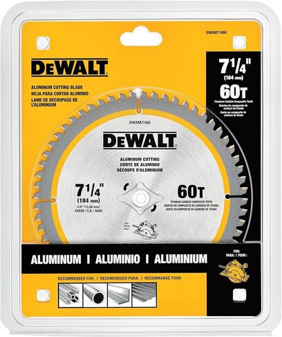 DEWALT 7-1/4In 60T Aluminum Saw Blade (DWAM71460) in Kuwait