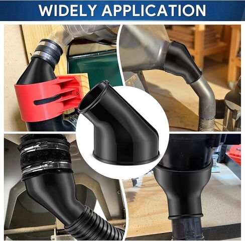 Enhon Angled Reducer 4" to 2-1/2", Dust Collector Reducer Compatible with R4520 R4512, 45-Degree Elbow, Attach Woodworking Dust Chute to Vacuum Hose in Kuwait