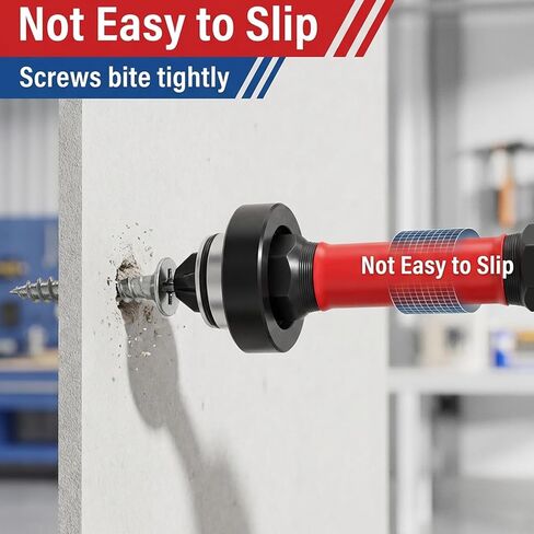 5PCS Drywall Screw Bit, 50mm Drywall Screw Setter, Magnetic Adjustable Depth Ph2 Positioning Bits with Removable Collar, 1/4" Hex Shank for Plasterboard and Sheetrock Screws in Kuwait