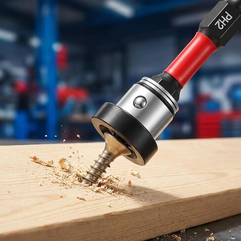 5PCS Drywall Screw Bit, 50mm Drywall Screw Setter, Magnetic Adjustable Depth Ph2 Positioning Bits with Removable Collar, 1/4" Hex Shank for Plasterboard and Sheetrock Screws in Kuwait