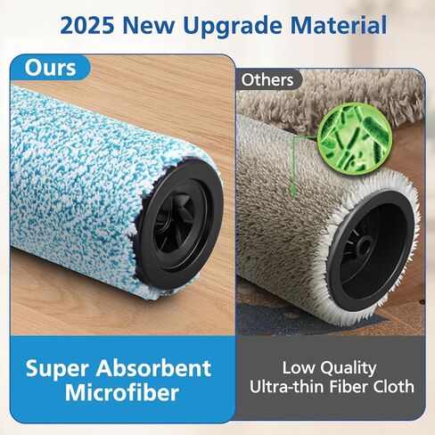 WD161 Roller & Filter Replacement for Shark HydroVac MessMaster Wet Dry Vacuum Cleaner WD161 WD261 AW261 and WD101 WD201 WD100 WD200 AW201 WD200C WD201C WD101C Vacuums(2 Brush 2 Foam Filter Kit) in Kuwait