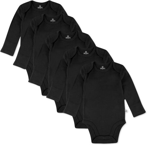HonestBaby طقم ملابس داخلية بأكمام طويلة من القطن العضوي، عبوة متعددة، 5 قطع من Prairie Pretty، 12 شهرًا in Kuwait