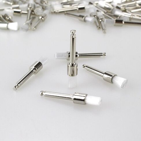 Airgoesin 100pcs Nylon Buffing Brush Polisher Latch Type RA 2.35 Shank Grindering Power Rotary Polishing Cleaning Tool in Kuwait