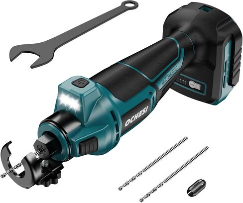Cordless Drywall Cut-Out Tool Compatible with Dewalt 20V Battery, 3 Speed Adjustable Brushless Rotary Saw with Up to 30000 RPM, Compact Spiral Saw Kit for Wood,Drywall,Tiles,plastic (Tool Only) in Kuwait