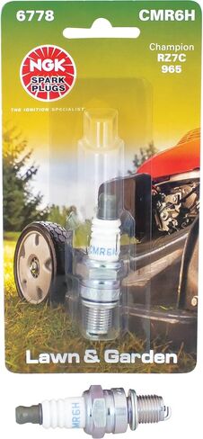 مجموعة قابس شرارة مقاومة Ngk 6778 Cmr6h من Rareelectrical مكونة من 6 قطع متوافقة مع Stihl Husqvarna Jonsered Honda Gx25 Gx35 Mantis 7940 يستبدل 3365 0000 400 7011 31916-Z0h-003 Champion Rz7c النحاس 10 مم in Kuwait