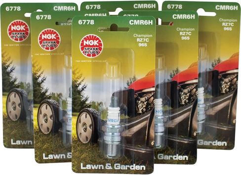 Rareelectrical OEM Grade Ngk Cmr6h Spark Plug 6 Pack متوافق مع Stihl Br500 Br550 Br600 Ms181 Ms201 Ms251 Honda Gx25 Gx35 Mantis يستبدل 6778 3365 0000 400 7011 Champion Rz7c Usr7ac 521233501 in Kuwait