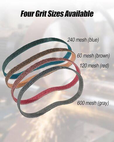 1 x 30 Inch Sanding Belts Grits Non Woven Surface Conditioning Fit for Pipe Tube Polisher Sander Metal Pole and Metal Fabricators Profession Sander Belt 60 Grit 120 Grit 240 Grit 600 Grit in Kuwait