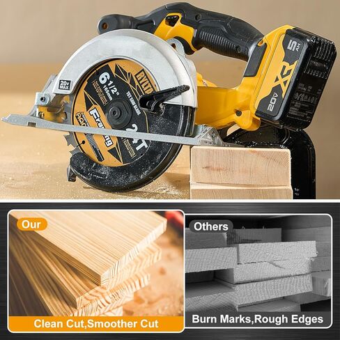6-1/2 Inch Circular Saw Blade, 24T for Framing with 5/8" Arbor, Fast Wood Cutting, 10-Pack in Kuwait