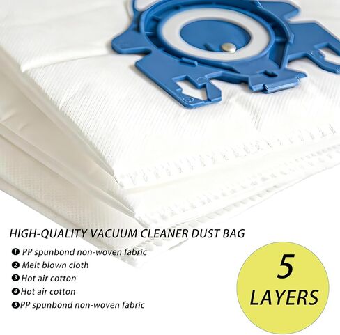 30 حزمة من أكياس مكنسة Airclean GN ثلاثية الأبعاد متوافقة مع سلسلة Miele Classic C1، Complete C1، Complete C2، Complete C3، S227/S240 S270 S400i S600 S2 S5 S8 in Kuwait