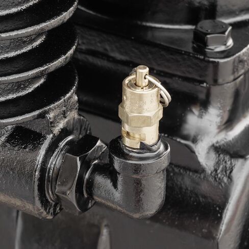 مضخة ضاغط الهواء البديلة 5 HP مرحلتين 2 اسطوانة من الحديد الزهر 19 SCFM بحد أقصى مع فلتر سحب لـ 80 جالون أو أكبر CS1105T in Kuwait