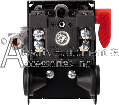 Z-AC-0628 مفتاح ضغط 4 منافذ 110-135 رطل لكل بوصة مربعة ثنائي القطب 120-240 فولت متوافق مع وحدات ضاغط الهواء بكابل Craftsman وDeVilbiss وPorter in Kuwait