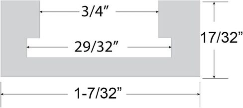 Peachtree Woodworking Supply 1031 مسار ميتري من الألومنيوم مقاس 32 بوصة in Kuwait