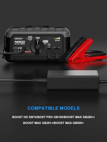 شاحن محول الطاقة XGC4 56W 14V 4A AC/DC لـ NOCO Boost HD GB70، Pro GB150، MAX GB250+/GB251+/GB500+ - شاحن حائط سريع بديل بطرف 5.5x2.1 مم in Kuwait