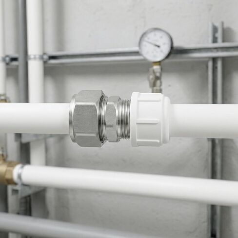 4 قطع من GASHER تركيب مستقيم، أنابيب 3/4 بوصة × 1/2 بوصة NPT ذكر، تركيب أنبوب مطلي بالنحاس والنيكل، لنظام أنبوب الهواء المضغوط in Kuwait