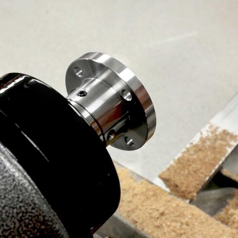 Hurricane Turning Tools, 3" Steel Faceplate For Wood Lathe, 1 1/4" x 8 TPI in Kuwait