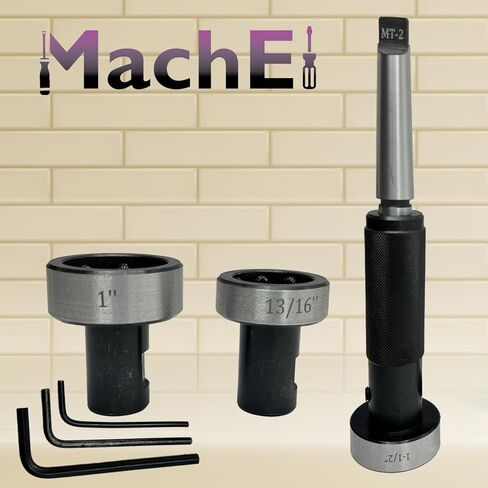 MachEl Precision Tapping, Reaming & Threading Die Holder Set for Lathe Tailstock – MT2 Morse Taper Compatible in Kuwait
