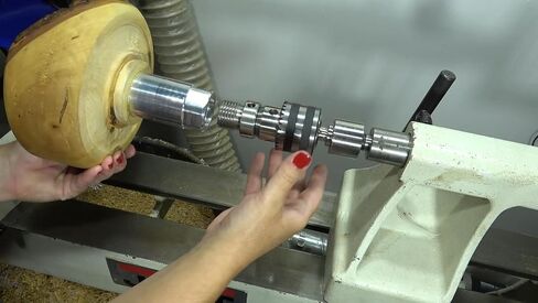 Chuck reversing adapter for wood turning lathe 1-1/4" x 8 TPI in Kuwait