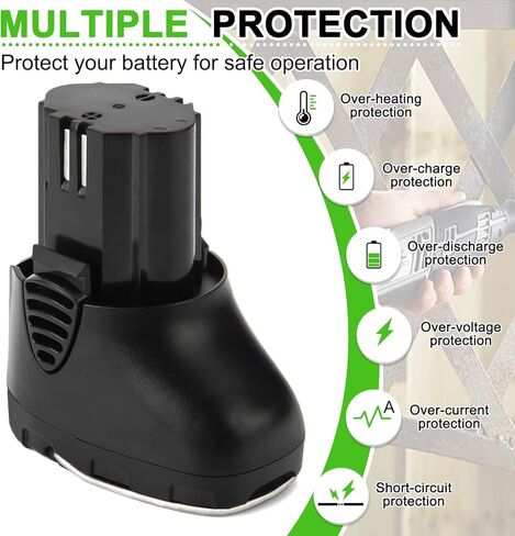 4.0Ah Battery Replacement for Dremel 10.8V Battery 855-02 855-01,Compatible with Dremel 8000-01 8001-01 8001-02 Power Tool in Kuwait