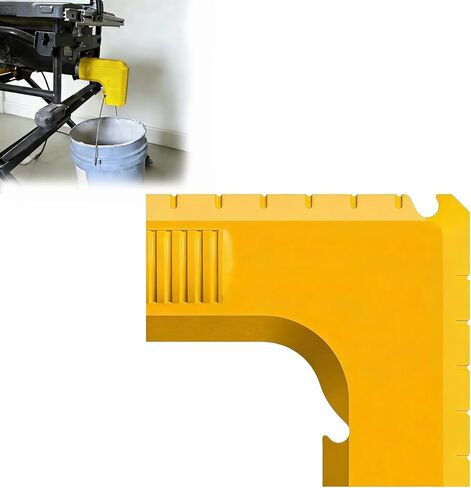 EMESAK Dust Extraction Adapter for DeWALT Table Saw, 2.5 Inch Shop Vacuum Hose Connector with Integrated Dust Bag Hook, Durable Slide-On Replacement Port for DWE7485 DWE7491 in Kuwait