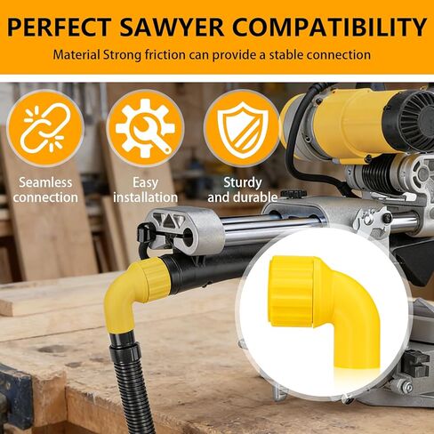 منشار طاولة تجميع الغبار، متوافق مع جهاز تجميع الغبار DeWalt AirLock-90 درجة، محول جامع لأدوات DWH161 وDCW210، متوافق مع ملحقات منشار طاولة Dewalt in Kuwait