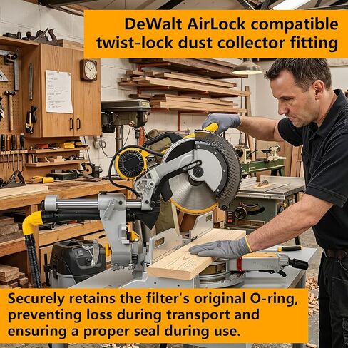 منشار طاولة تجميع الغبار، متوافق مع جهاز تجميع الغبار DeWalt AirLock-90 درجة، محول جامع لأدوات DWH161 وDCW210، متوافق مع ملحقات منشار طاولة Dewalt in Kuwait
