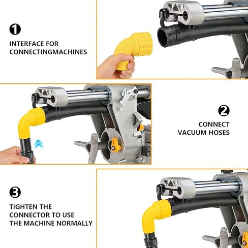 منشار طاولة تجميع الغبار، متوافق مع جهاز تجميع الغبار DeWalt AirLock-90 درجة، محول جامع لأدوات DWH161 وDCW210، متوافق مع ملحقات منشار طاولة Dewalt in Kuwait