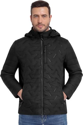 DEOLAX Heated Jacket with Battery Pack Included（Hidden Control） Waterproof Lightweight Heated Jackets for Men and Women in Saudi Arabia