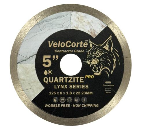 5" Quartzite Pro Lynx Series Diamond Saw Blade for Quartzite Countertops & Slabs – 125 x 8 x 1.8 x 22.23 mm, Wet/Dry, Wobble Free, Non-Chipping (VCQ5) in Kuwait